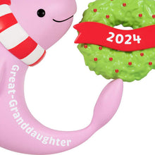 Load image into Gallery viewer, Great-Granddaughter Narwhal 2024 Ornament
