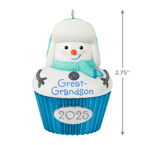 Great-Grandson Cupcake 2025 Ornament