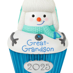 Great-Grandson Cupcake 2025 Ornament