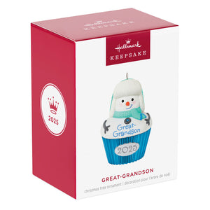 Great-Grandson Cupcake 2025 Ornament