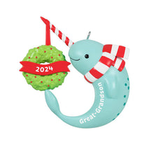 Load image into Gallery viewer, Great-Grandson Narwhal 2024 Ornament
