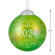 Load image into Gallery viewer, Christmas Commemorative 2024 Glass Ball Ornament
