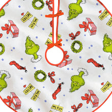 Load image into Gallery viewer, Dr. Seuss&#39;s How the Grinch Stole Christmas!™ Fabric Hallmark Tree Skirt, 48&quot;
