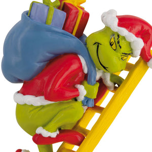 Dr. Seuss's How the Grinch Stole Christmas!™ Grinch on Ladder Hallmark Ornament