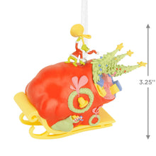 Load image into Gallery viewer, Dr. Seuss&#39;s How the Grinch Stole Christmas!™ Grinch on Sleigh Hallmark Ornament
