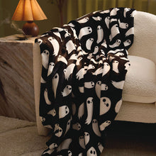 Load image into Gallery viewer, Grinning Ghosts Throw Blanket, 50x60
