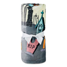 Load image into Gallery viewer, Disney Tim Burton's The Nightmare Before Christmas Two-Sided Throw Blanket, 50x60
