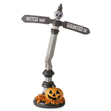 Load image into Gallery viewer, Hauntsville Collection Street Sign Tabletop Decoration, 4.25"
