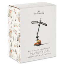Load image into Gallery viewer, Hauntsville Collection Street Sign Tabletop Decoration, 4.25"
