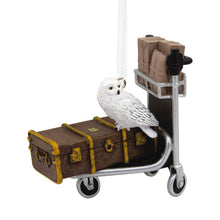 Load image into Gallery viewer, Harry Potter™ Luggage Trolley With Hedwig™ Hallmark Ornament
