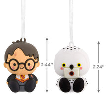 Load image into Gallery viewer, Better Together Harry Potter™ and Hedwig™ Magnetic Hallmark Ornaments, Set of 2
