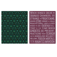 Load image into Gallery viewer, Disney The Haunted Mansion Glow-in-the-Dark Two-Sided Throw Blanket, 50x60
