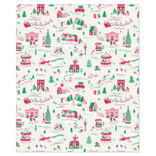 Load image into Gallery viewer, Holiday Toile Throw Blanket, 50x60

