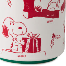 Load image into Gallery viewer, Peanuts® Holiday Snoopy Through the Decades Mug, 17.5 oz.
