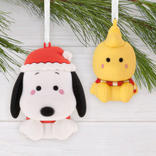 Load image into Gallery viewer, Better Together Peanuts® Holiday Snoopy and Woodstock Magnetic Hallmark Ornaments, Set of 2
