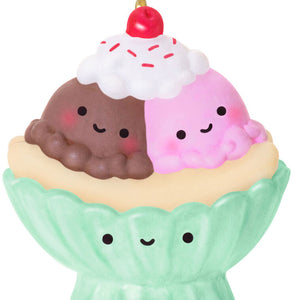 Mini Two Scoops of Fun Ornament, 0.75"