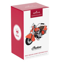 Load image into Gallery viewer, 1953 Indian Chief Motorcycle 2025 Metal Ornament
