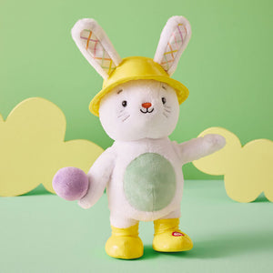 Hoppin' in the Rain Bunny Plush With Sound and Motion, 12"