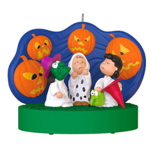 Load image into Gallery viewer, The Peanuts® Gang 60th Anniversary Spooked Trick-or-Treaters Ornament With Light and Sound - Hallmark Timmins
