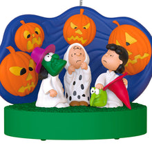 Load image into Gallery viewer, The Peanuts® Gang 60th Anniversary Spooked Trick-or-Treaters Ornament With Light and Sound - Hallmark Timmins
