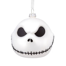 Load image into Gallery viewer, Disney Tim Burton&#39;s The Nightmare Before Christmas Jack Skellington Blown Glass Hallmark Ornament
