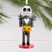 Load image into Gallery viewer, Disney Tim Burton&#39;s The Nightmare Before Christmas Jack Skellington Nutcracker Hallmark Ornament
