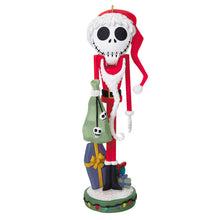 Load image into Gallery viewer, Disney Tim Burton&#39;s The Nightmare Before Christmas Santa Jack Skellington Nutcracker Ornament
