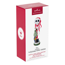 Load image into Gallery viewer, Disney Tim Burton&#39;s The Nightmare Before Christmas Santa Jack Skellington Nutcracker Ornament

