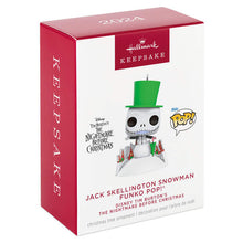 Load image into Gallery viewer, Disney Tim Burton&#39;s The Nightmare Before Christmas Jack Skellington Snowman Funko POP!® Ornament
