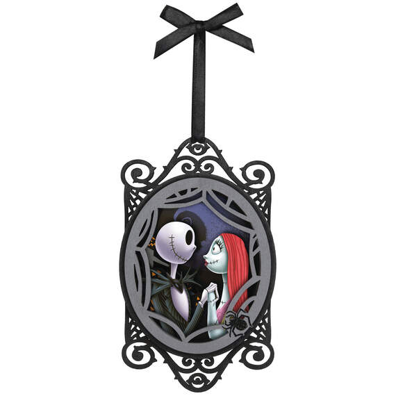 Disney Tim Burton's The Nightmare Before Christmas Jack and Sally Papercraft Ornament