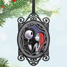 Load image into Gallery viewer, Disney Tim Burton&#39;s The Nightmare Before Christmas Jack and Sally Papercraft Ornament
