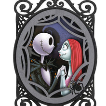 Load image into Gallery viewer, Disney Tim Burton&#39;s The Nightmare Before Christmas Jack and Sally Papercraft Ornament
