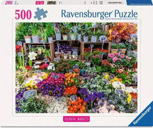 Load image into Gallery viewer, Flower Market, France - 500 Piece Puzzle by Ravensburger
