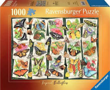 Load image into Gallery viewer, Tropical Butterflies - 1000 Piece Puzzle by Ravensburger

