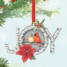 Load image into Gallery viewer, Marjolein Bastin Charming Cardinals Papercraft Ornament
