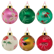 Load image into Gallery viewer, Lacey Chabert Collection Glass Hallmark Ornaments, Set of 6
