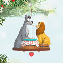 Load image into Gallery viewer, Disney Lady and the Tramp 70th Anniversary Spaghetti Supper Ornament
