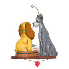 Load image into Gallery viewer, Disney Lady and the Tramp 70th Anniversary Spaghetti Supper Ornament
