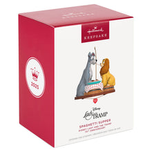 Load image into Gallery viewer, Disney Lady and the Tramp 70th Anniversary Spaghetti Supper Ornament
