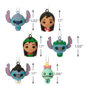 Mini Disney Lilo & Stitch Shatterproof Hallmark Ornaments, Set of 6