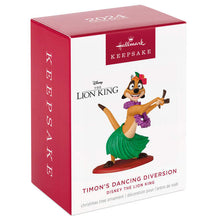 Load image into Gallery viewer, Disney The Lion King Timon&#39;s Dancing Diversion Ornament
