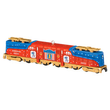 Load image into Gallery viewer, Lionel® Trains Conrail Bicentennial GG1 Locomotive With Gold Accents Metal Ornament - Hallmark Timmins
