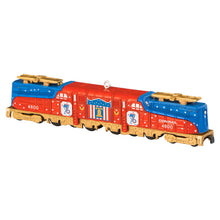 Load image into Gallery viewer, Lionel® Trains Conrail Bicentennial GG1 Locomotive With Gold Accents Metal Ornament - Hallmark Timmins
