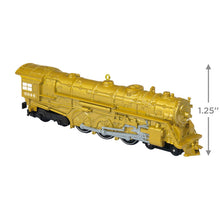 Load image into Gallery viewer, Lionel® Trains New York Central 700E Hudson Locomotive Metallic Gold Metal Ornament
