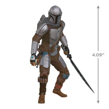 Load image into Gallery viewer, Star Wars: The Mandalorian™ Wielding the Darksaber™ Ornament
