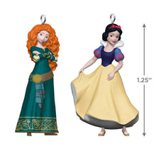 Load image into Gallery viewer, Mini Disney Princess Merida and Snow White Ornaments, Set of 2
