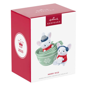 Merry Mice in Measuring Cups Ornament
