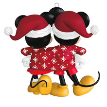 Load image into Gallery viewer, Disney Mickey and Minnie Sweater-Sharing Sweethearts Ornament
