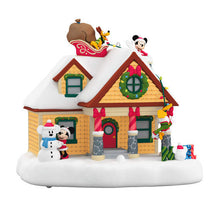 Load image into Gallery viewer, Disney Mickey Mouse The Merriest House in Town Musical Ornament With Light
