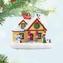 Load image into Gallery viewer, Disney Mickey Mouse The Merriest House in Town Musical Ornament With Light
